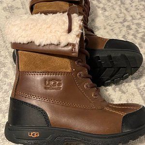 UGG® Kids' Butte II Waterproof Leather Cold Weather Boots (Youth)